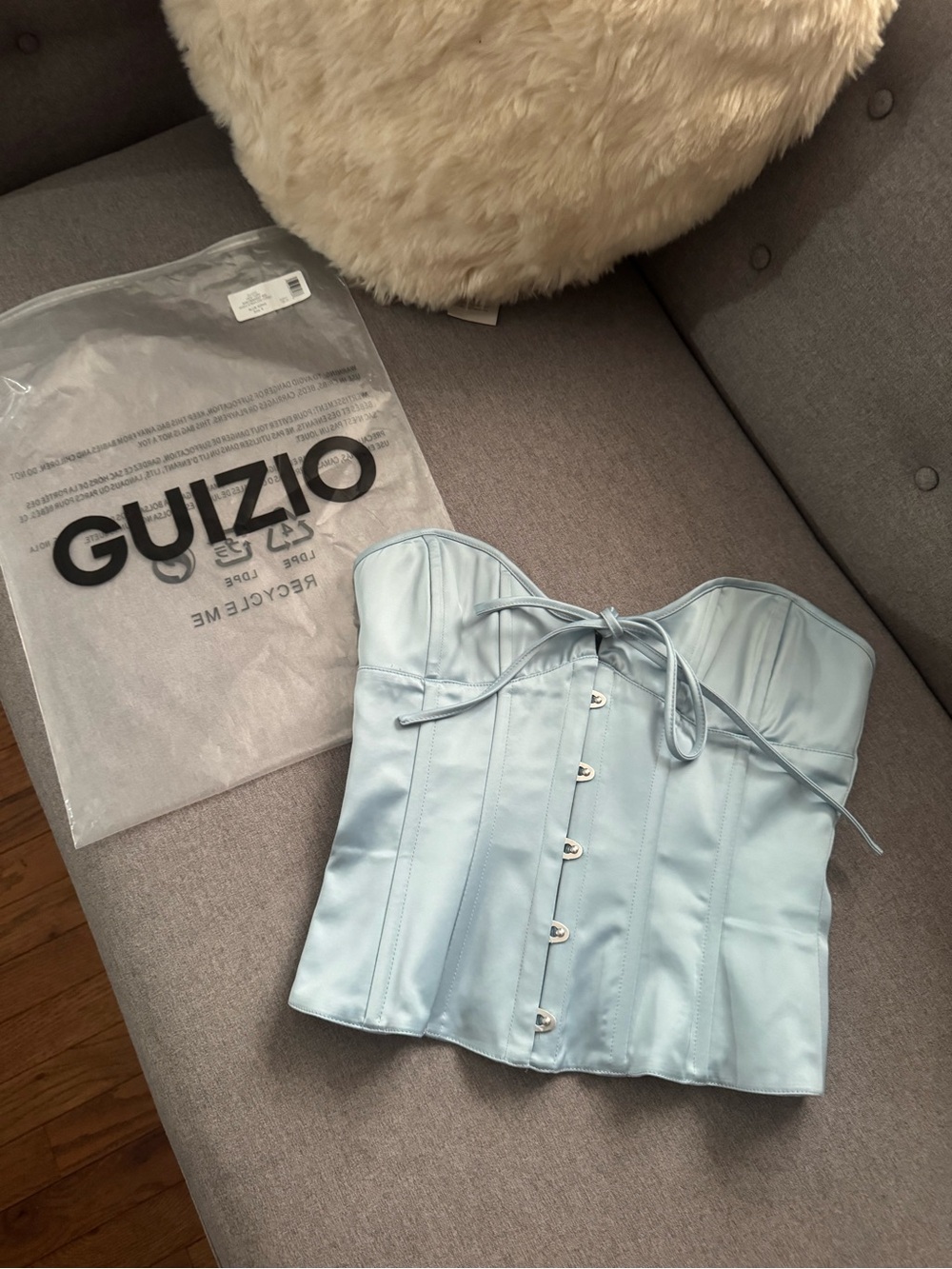 Danielle Guizio Marini Corset In Blue Song Size Small ๐ฉต - Picture 6 of 11